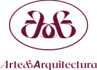 logo isotipo arteyarq burgundy